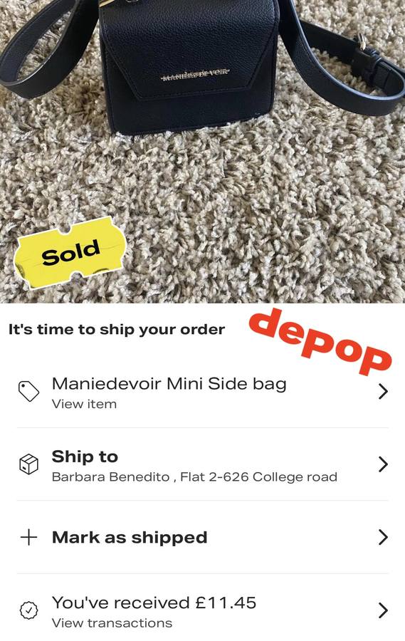 Maniedevoir Mini Side bag sold on Depop for £11.45